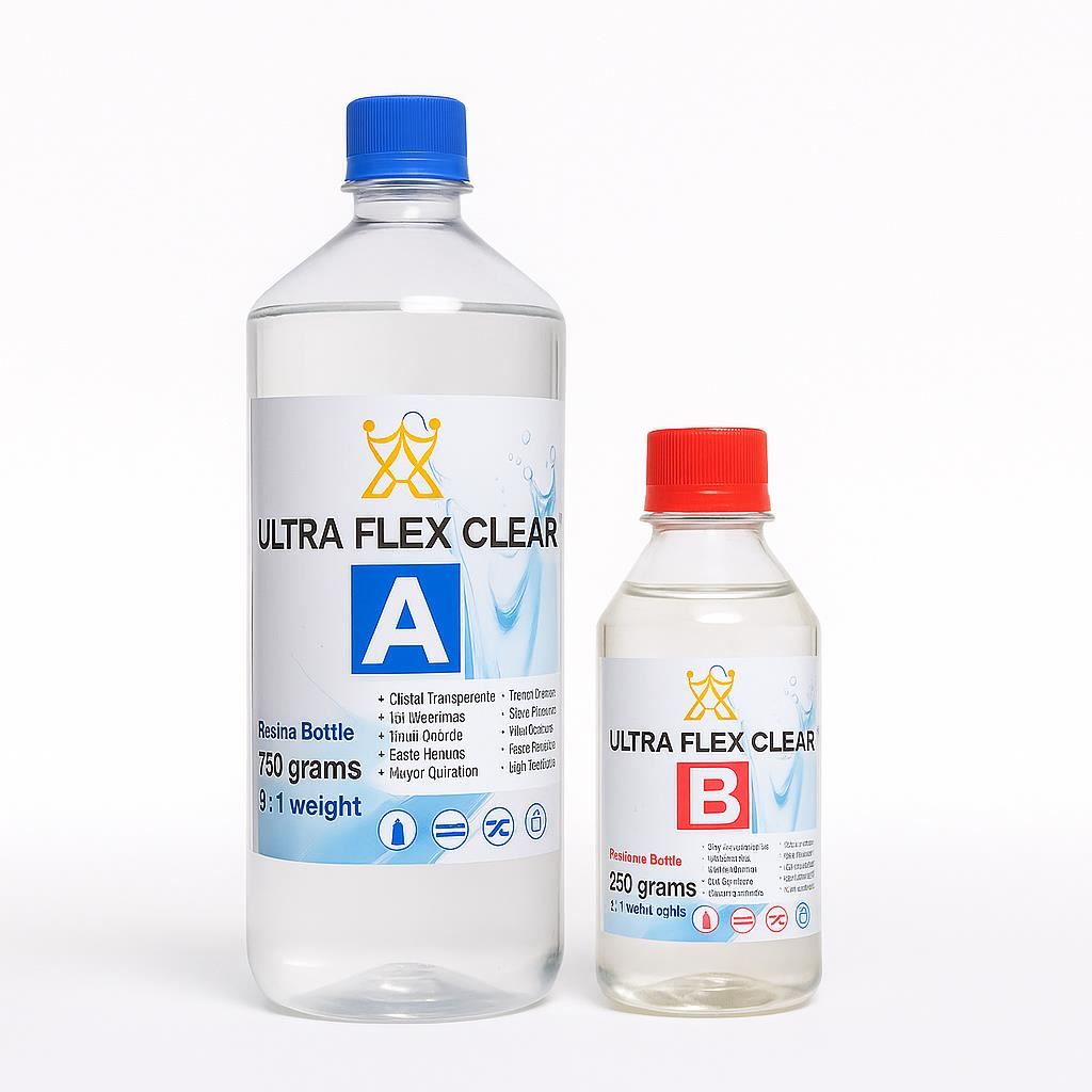 Resina Epóxica Flexible 1 Kg. 3x1 Transparente Resistente